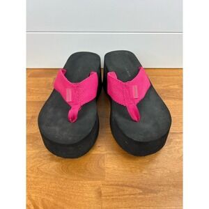 Lower east side platform thong sandals size 9 pink y2k